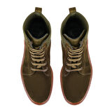 Kadın Yeşil Bağcıklı Süet Deri Postal Bot