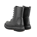 Kadın Siyah Fermuarlı Bot