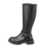 Kadın Siyah Fermuarlı Çizme