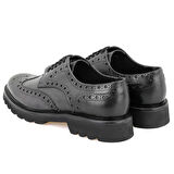 Casey Siyah Erkek Deri Klasik Ayakkabı