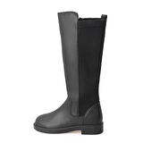 Zac Siyah Kadın Fermuarlı Çizme