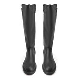 Zac Siyah Kadın Fermuarlı Çizme