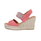 Fragile Pembe Kadın Dolgu Topuklu Espadril Sandalet