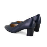 Celine Lacivert Kadın Topuklu Deri Aerocomfort Klasik Ayakkabı
