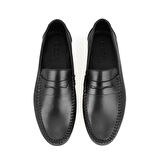 Austin Siyah Erkek Deri Loafer