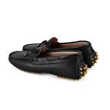 Marquita Siyah Deri Loafer