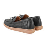 Bronte Siyah Kadın Deri Loafer