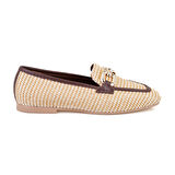 Gertie Kahve Kadın Hasır Loafer