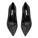 Kadın Siyah Napa Deri Stiletto