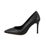 Kadın Siyah Napa Deri Stiletto