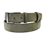 Keanu Yeşil Erkek Spor Deri Kemer