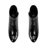 Aliza Siyah Kadın Aerocomfort Fermuarlı Topuklu Deri Bot