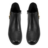 Karlee Siyah Kadın Aerocomfort Fermuarlı Deri Bot