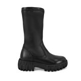 Frigg Siyah Kadın Deri Bot