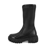 Frigg Siyah Kadın Deri Bot