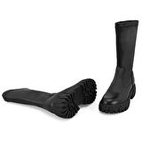 Frigg Siyah Kadın Deri Bot