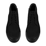 Rosalea Siyah Erkek Nubuk Deri Bot