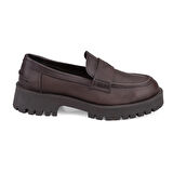 Kadın Kahve Deri Günlük Ayakkabı