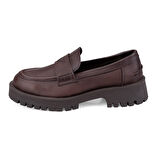 Kadın Kahve Deri Günlük Ayakkabı