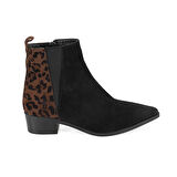 Mena Siyah Kadın Deri Bot