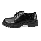 Dylia Siyah Kadın Günlük Deri Ayakkabı