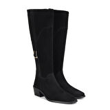 Melinna Siyah Kadın Süet Çizme
