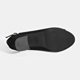 Kyros Siyah Kadın Toka Detaylı Slingback Topuklu Günlük Ayakkabı