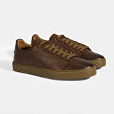 Monikar Taba Erkek Deri Bağcıklı Günlük Ayakkabı