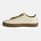 Monikar Bej Erkek Deri Bağcıklı Günlük Ayakkabı