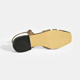 Rolenda Bej Kadın Slingback Deri Günlük Ayakkabı