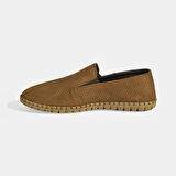 Dislina Taba Erkek Deri Slip-On Günlük Ayakkabı