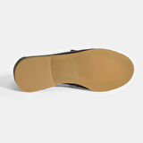 Kadın Kahve Slip-On Deri Loafer