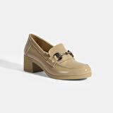 Nahre Vizon Kadın Rugan Topuklu Günlük Ayakkabı