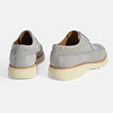 Erkek Gri Bağcıklı Süet Günlük Ayakkabı