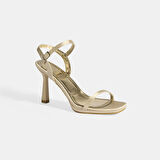 Aurelius Gold Kadın Toka Detaylı Slingback Topuklu Abiye Ayakkabı