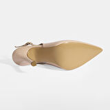 Dionra Pudra Kadın Rugan Topuklu Ayakkabı