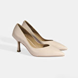 Elvandi Bej Kadın Topuklu Klasik Ayakkabı