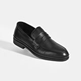 Jamella Siyah Erkek Deri Loafer