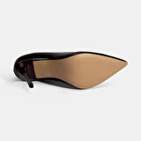 Kadın Bordo Deri Stiletto
