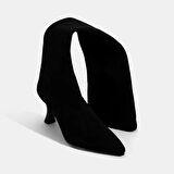 Kadın Siyah İnce Topuklu Stretch Çizme