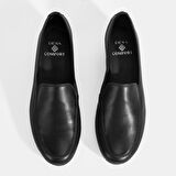 Kadın Siyah DesaComfort Dolgu Topuklu Deri Ayakkabı