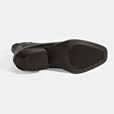 Kadın Kahve Topuklu Deri Bot