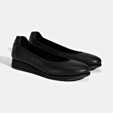 Kadın Siyah DesaComfort Deri Günlük Ayakkabı