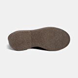 Kadın Kahve Metal Toka Detaylı Süet Loafer