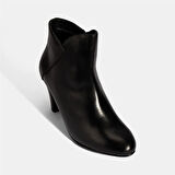 Kadın Siyah DesaComfort Deri Topuklu Chelsea Bot