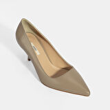 Kadın Vizon Deri Stiletto