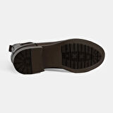 Erkek Kahve Lastikli Deri Bot