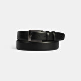 Erkek Siyah Deri Klasik Kemer