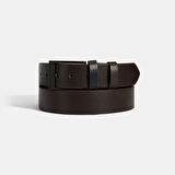 Erkek Kahve Deri Spor Kemer