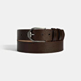 Erkek Kahve Deri Spor Kemer